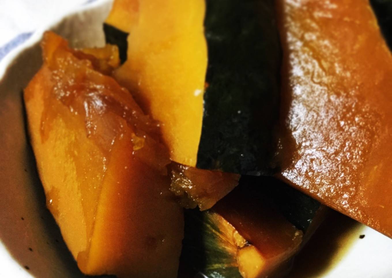 Simmered Japanese squash (Kabocha no Nimono)