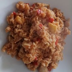 A picture of Stir fried rice alla Fluffy.