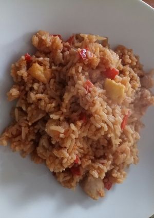A picture of Stir fried rice alla Fluffy.