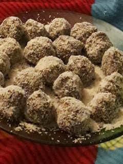 Una foto de Trufas de chocolate veganas!!!