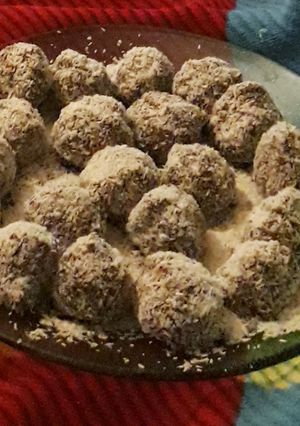 Una foto de Trufas de chocolate veganas!!!
