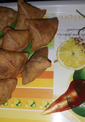 A picture of Samosa #street food.