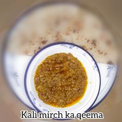 Kali mirch ka qeema A picture of Kali mirch ka qeema.