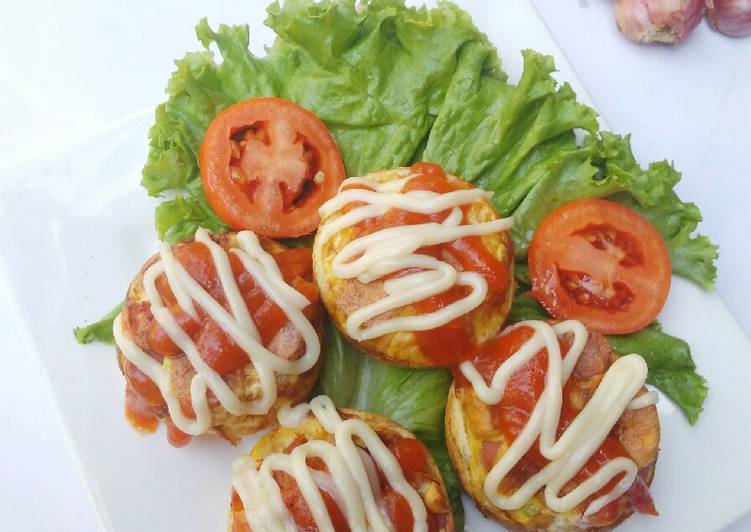 Bagaimana Membuat Pizza mini roti tawar, Lezat