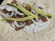 A picture of tzatziki sauce