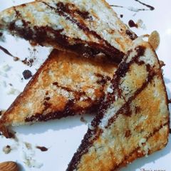 A picture of Grilled Chocolate Cheese Sandwich.