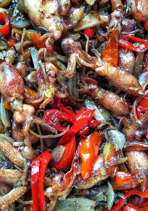 Foto resep Cumi Asin Oseng Pedas