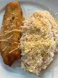 Risoto de limao com tilapia