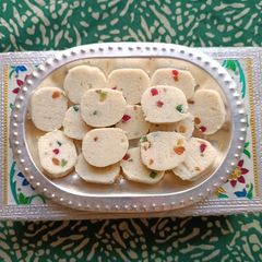 Coconut Tutty Fruity Burfi (No Fire Recipe) A picture of Coconut Tutty Fruity Burfi (No Fire Recipe).
