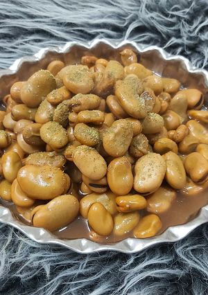 عکسی از دستور باقالی پخته