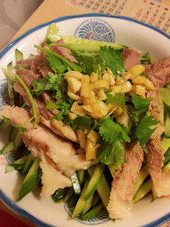 涼拌蒜粒白肉小黃瓜 的食譜成品照片