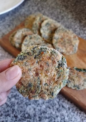 Una foto de Torrejas de espinaca al horno
