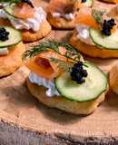 Mini canapés noruegos