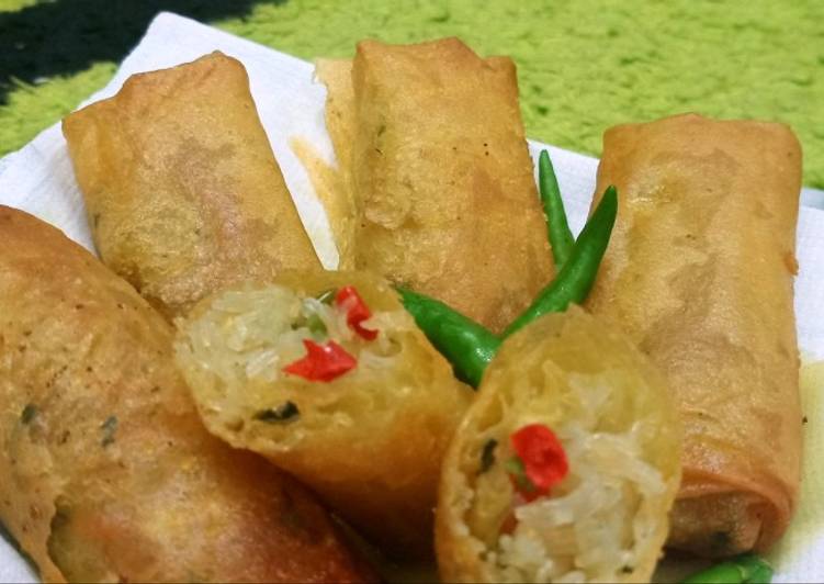 Resep Koreket / lumpia isi mie soun Anti Gagal