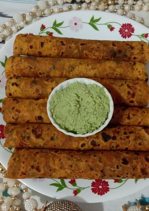 A picture of Methi thepla.