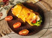 Una foto de wraps pollo saludable