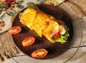 Una foto de 🌯🥔Wrap de papa y queso 🥔🌯Sin harinas