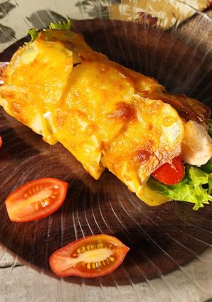Una foto de 🌯🥔Wrap de papa y queso 🥔🌯Sin harinas