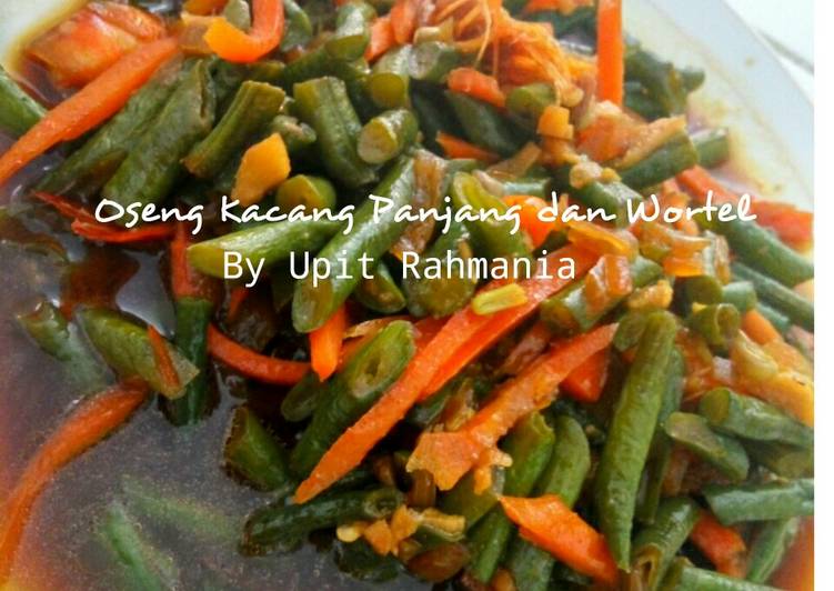 Resep Oseng Kacang Panjang dan Wortel yang praktis