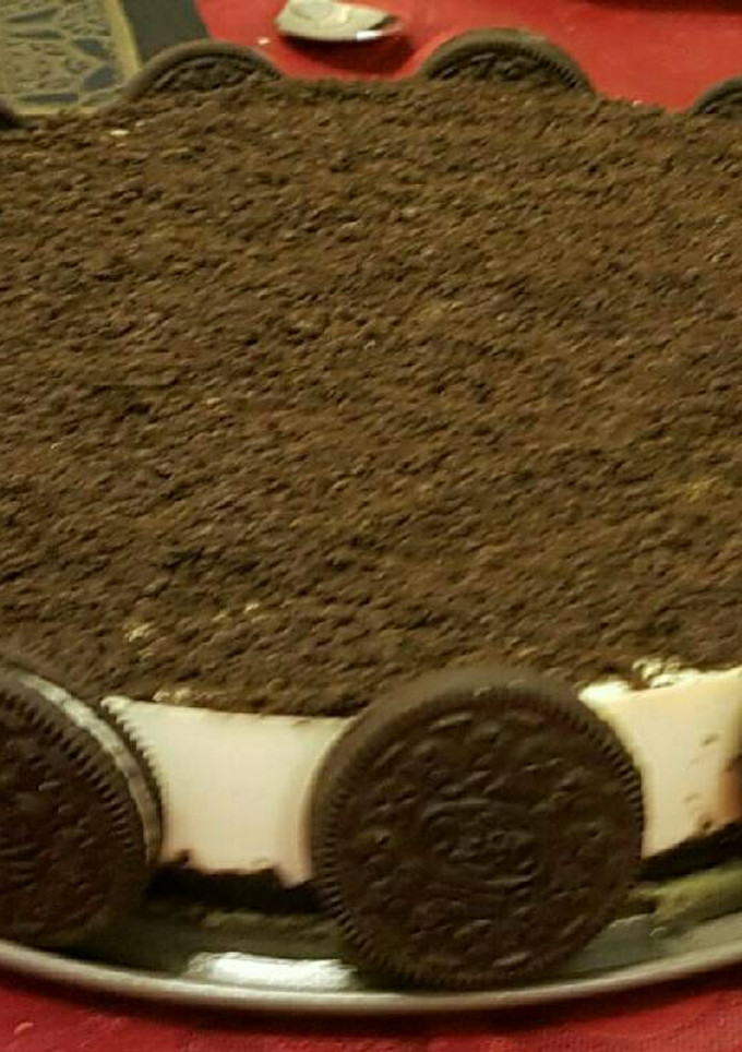 Una foto de Tarta de galletas Oreo