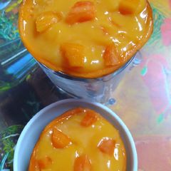 A picture of Papaya pudding.