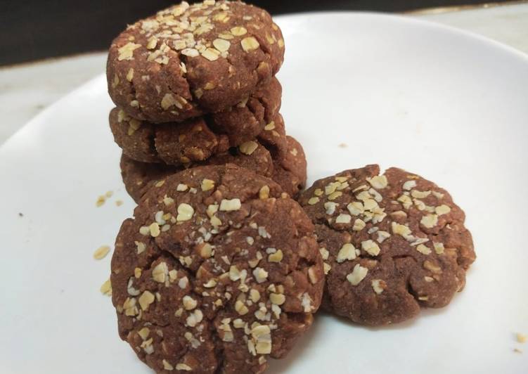 Easiest Way to Make Speedy Chocolate oats cookies