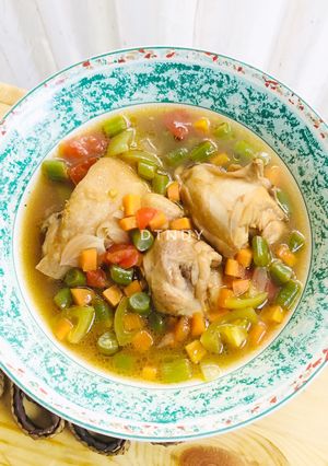 Foto resep Asem-asem Buncis Ayam Wortel