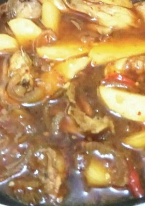 Foto resep Ayam kuah kecap pedas