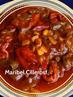 Una foto de Fritada de pimientos del piquillo