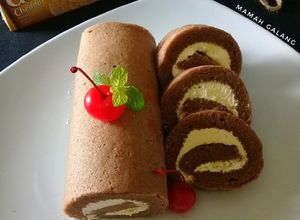 Foto resep Bolu gulung kukus coklat