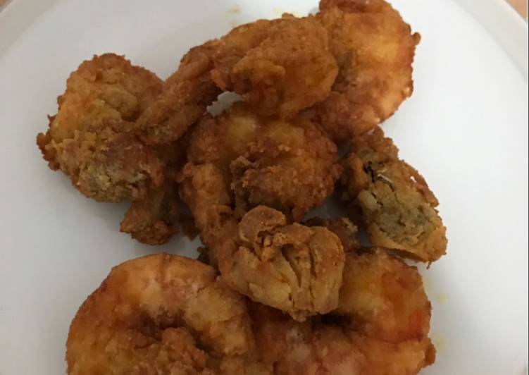 Cara Gampang Menyiapkan Udang Goreng Tepung🦐 Anti Gagal
