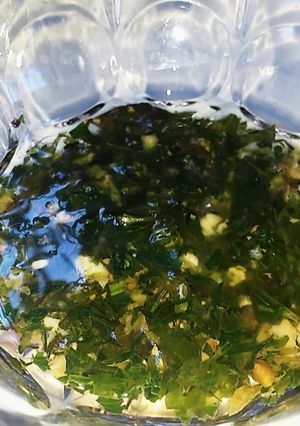 Una foto de Salsa pesto