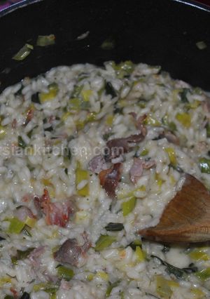 A picture of Leek & Bacon Risotto.