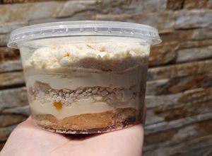 Una foto de Chajá en vasos individuales sin gluten