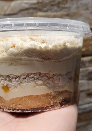 Una foto de Chajá en vasos individuales sin gluten