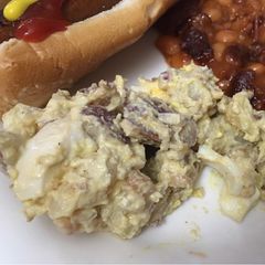 A picture of Smoked potato salad.