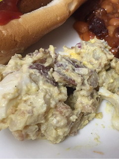 A picture of Smoked potato salad.