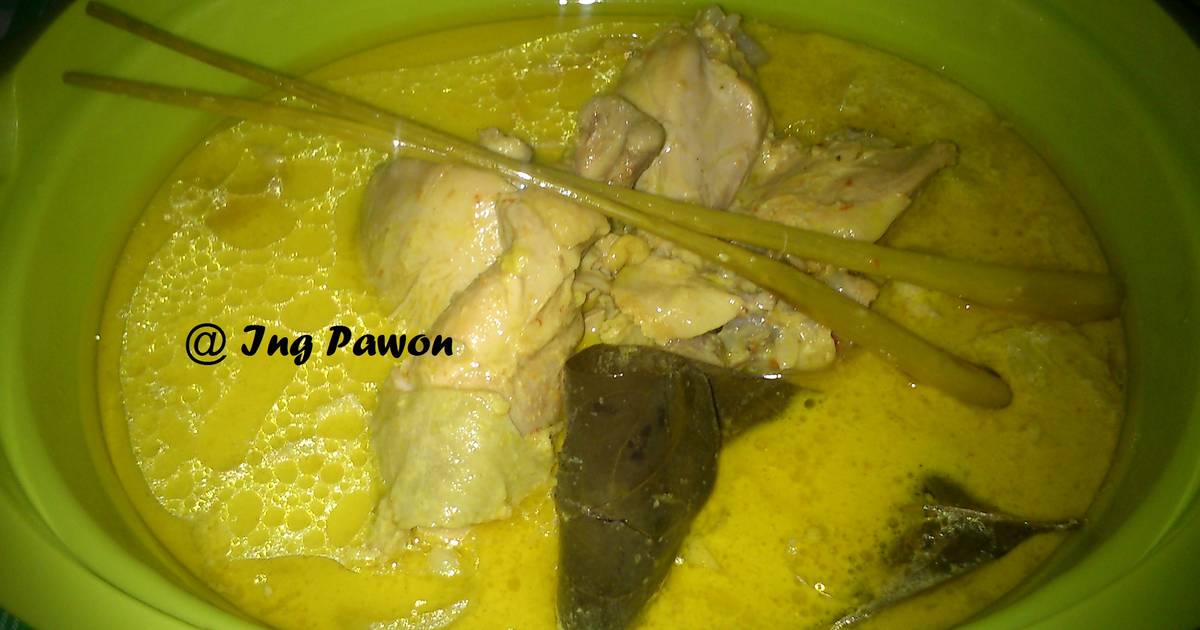 Resep Opor Ayam Oleh Feta Ing Pawon Cookpad