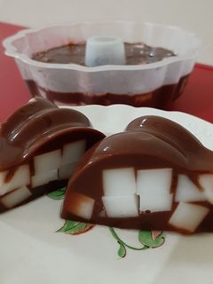 Foto resep Puding Jelly Coklat Santan