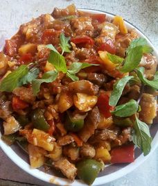 thịt lợn chiên giòn