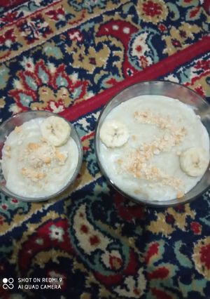 عکسی از دستور پودینگ وانیلی با بیسکویت