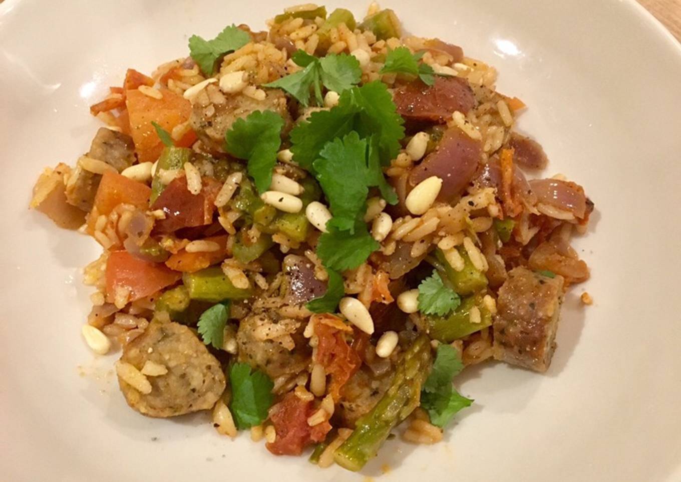 One Pot Sausage Rice