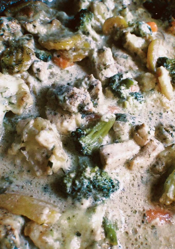 Філе з замороженими овочами