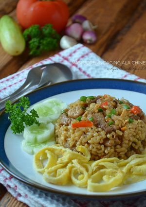 Foto resep Nasi Goreng daging ala Chinese food