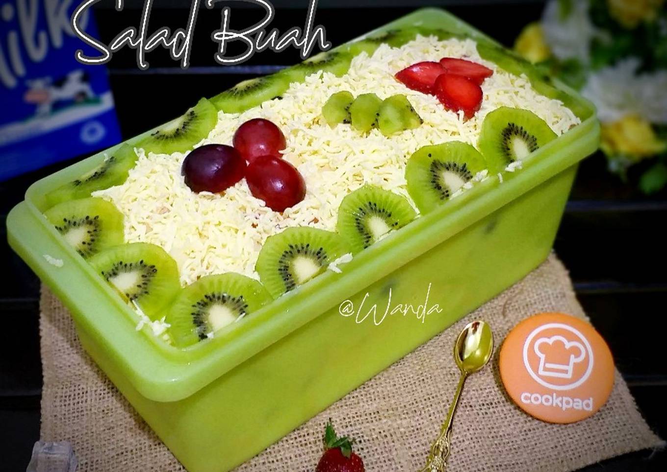 Resep Salad Buah Premium (Mayonaise, SKM, yogurt, susu), Bikin Ngiler