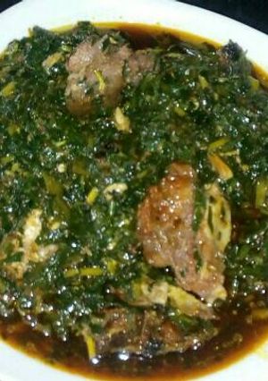 A picture of Vegetable soup.