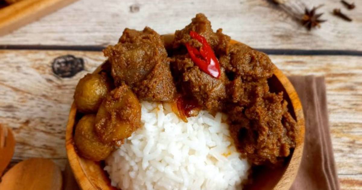 Resep Rendang Daging Dan Kentang Khas Minang Oleh Andy Cookpad