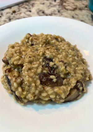 Una foto de Risotto de shiitake y trufa
