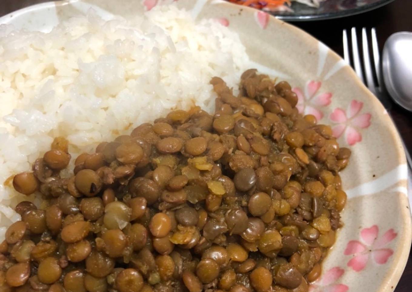 Curry verde de lentejas Japonés 🇹🇭🇺🇾🇯🇵レンズ豆のグリーンカレー