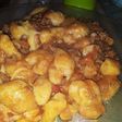 Ñoquis con salsa boloñesa